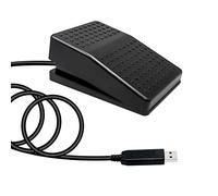 PCsensor Pedale singolo 2022 USB Anti-interferenza Interruttore a pedale per videogiochi Tastiera per computer Videogiochi con cavo di prolunga USB da 2 m Controllo Un tasto personalizzato per Mouse