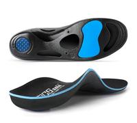 PCSsole Solette Gel Plantari Ortopediche, Solette Scarpe Antinfortunistiche per Sportive per Piede Piatto, Fascite Plantare, Dolore ai piedi, Soletta per Uomo e Donna Black, XL:men(12.5-14)32cm