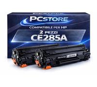 PcStore 2 Toner Compatibili HP CE285A CB435A CB436A Nero | Alta Qualità 1600 Pagine Cad. | per LaserJet P1102 P1102W M1132 M1212nf M1217nfw P1005 P1006