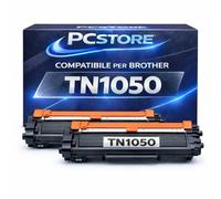 PcStore 2 Toner Compatibili per Brother TN1050 TN-1050 Nero 1.000 Pagine Cad. per HL-1210W HL-1212W DCP-1610W DCP-1612W HL-1110 HL-1112 DCP-1510 DCP-1512 MFC-1910 MFC-1911 MFC-1810