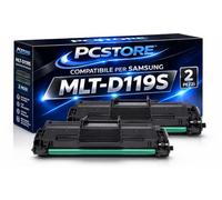 PcStore 2 Toner Compatibili Samsung MLT-D119S Nero | Kit 2 Pezzi Alta Resa | Compatibile con ML-1610 ML-1615 ML-2010 ML-2015 ML-2510 ML-2570 ML-2571N SCX-4321 SCX-4521F