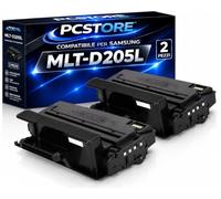 PcStore 2 Toner Compatibili Samsung MLT-D205L Nero | Kit 2 Pezzi Alta Resa | Compatibile con Samsung ML-3310 ML-3710 SCX-4833 SCX-5637 SCX-5737