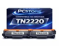 PcStore 2 Toner TN2220 Compatibili con Brother TN-2220 TN2010 TN2210, Nero ad Alta Capacità per HL-2240 HL-2250DN HL-2270DW DCP-7060D DCP-7065DN MFC-7360N MFC-7460DN MFC-7860DW