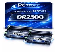 PcStore 2X DR2300 Drum Compatibile per Brother, Unità Tamburo DR-2300 Alta Resa 24.000 Pagine per HL-L2300D L2340DW L2360DN L2365DW DCP-L2500D L2520DW L2540DN L2560DW MFC-L2700DW L2700DN L2720DW