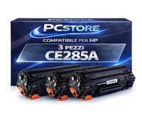 PcStore 3 Toner Compatibili HP CE285A CB435A CB436A Nero | Kit Risparmio 1600 Pagine Cad. | per HP LaserJet P1102 M1132 M1212nf M1217nfw P1005 P1006