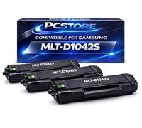 PcStore 3 Toner Compatibili Samsung MLT-D1042S Nero Alta Capacità per Xpress SL-M2020 M2020W M2022 M2022W M2070 M2070W M2070F M2070FW Cartucce Stampante