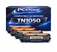 PcStore 4 Toner Compatibile per Brother TN1050 TN-1050 Nero 1.000 Pagine per HL-1210W HL-1212W DCP-1610W DCP-1612W HL-1110 HL-1112 DCP-1510 DCP-1512 MFC-1910 MFC-1911 MFC-1810