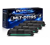 PcStore 4 Toner Compatibili Samsung MLT-D119S Nero | Kit 4 Pezzi Alta Resa | Compatibile con ML-1610 ML-1615 ML-2010 ML-2015 ML-2510 ML-2570 ML-2571N SCX-4321 SCX-4521F