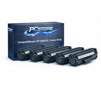 PcStore 5 Toner Compatibili HP Q2612A 12A Canon FX10 per HP LaserJet 1010 1012 1015 1020 1022 3015 3020 3030 Canon LBP2900 LBP3000 Nero Alta Capacità