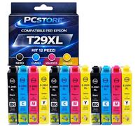PcStore Cartucce Compatibili con Epson T29XL Multipack, 12 Pezzi, Nero, Ciano, Magenta, Giallo, per XP-235 XP-245 XP-255 XP-330 XP-332 XP-335 XP-342 XP-345 XP-430 XP-432 XP-435 XP-442 XP-445