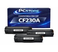 PcStore CF230A Toner Compatibile HP 3 Pezzi Nero per LaserJet Pro M203dw M203dn M227fdw M227sdn Alta Resa
