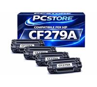 PcStore CF279A Toner Compatibile 79A Nero per HP LaserJet Pro M12a M12w MFP M26a M26nw - Cartucce Toner Alta Resa Stampa Nitida (Confezione 4 Pezzi)
