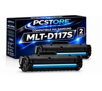PcStore D117S / D117 Toner Compatibili Samsung MLT-D117S Nero | Kit 2 Pezzi Alta Resa | Compatibile con Samsung SCX-4655F SCX-4655FN