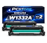 PcStore Drum Compatibile 332A W1332A per HP Laser 408dn e HP Laser MFP 432fdn | Tamburo Per Toner W1331A W1331X Imaging Nero 30.000 Pagine | Kit 2 Pezzi
