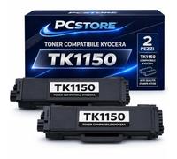 PcStore Kit 2 Toner Compatibili Kyocera TK1150 con Chip - 6.000 Pagine Totali - Compatibile con ECOSYS M2135dn M2635dn P2235dn