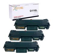 PcStore - KIT 3 Toner compatibilI con Samsung D116 per stampanti XPRESS M2625, M2625D, M2675F, M2675FN, M2675N, m 2675F, SL-M2875FD, M2885FW, M2835DW, 3.000 PAGINE, NERO - set 3 pezzi …