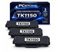 PcStore KiT 3 Toner TK1150 Toner Compatibile per Kyocera ECOSYS P2200 Series P2235dn P2235dw M2135dn - Resa 3.000 Pagine