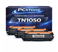 PcStore Kit 3 Toner TN1050 Compatibili Nero Brother HL1210W DCP1610W MFC1910W
