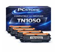 PcStore Kit 4 Toner Compatibili TN1050 per Brother HL-1210W DCP-1610W MFC-1910W