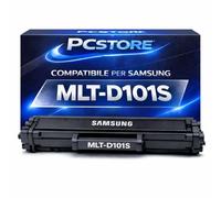 PcStore MLT-D101S Toner Compatibile Samsung Nero per ML-2160 ML-2165 SCX-3400 SCX-3405 - Alta Qualità