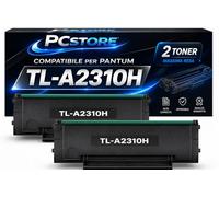 PcStore TL-A2310H Toner Compatibile per Pantum, Confezione da 2 Toner Nero Alta Capacità, Compatibile con Pantum P2200 P2200W P2500W M6500 M6500W M6550NW M6600NW, Stampa Nitida e Affidabile