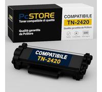 PcStore® TN2420 Cartucce di Toner Compatibili per Brother TN-2420 TN2410, 3000 pagine, per MFC-L2710DW MFC-L2710DN MFC-L2750DW MFC-L2730DW DCP-L2510D DCP-L2530DW HL-L2350DW (1 NERO)