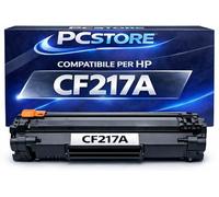 PcStore Toner Compatibile per HP 17A CF217A con Chip, Nero, per LaserJet Pro M102a M102w M130a M130nw M130fn M130fw, Alta Resa 1600 Pagine, Confezione da 1