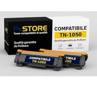 PcStore® Toner Compatibile TN-1050 (2 Pezzi) per Brother HL-1110, HL-1112, HL-1210W, HL-1212W, DCP-1510, DCP-1512, DCP-1610W, DCP-1612W, MFC-1810, MFC-1910W - Nero Alta Resa