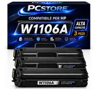 PcStore Toner Compatibili con HP W1106A 106A Laser 107a 107w MFP 135a 135w 137fn