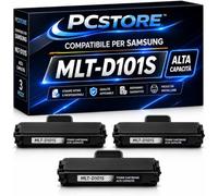PcStore Toner MLT-D101S Compatibili Samsung ML-2160 SCX-3400 Nero (KIT 3 PEZZI)