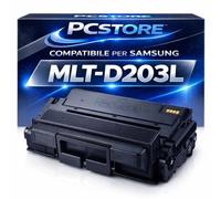 PcStore Toner Samsung D203L Compatibile MLT-D203L Nero Alta Capacità con Chip per Samsung ProXpress M3320 M3370 M3820 M3870 M4020 M4070 - 5000 Pagine
