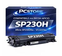 PcStore Toner SP230H SP230 Compatibile per Ricoh Aficio SP230DN SP230DNw SP230SFN SP230SFNw SP231DN SP231DNw SP231SFN SP232DNw - Cartuccia Laser Nero Alta Capacità