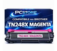 PcStore Toner TN248X Magenta Compatibile per Brother DCP-L3520CDW DCP-L3560CDW MFC-L3740CDW MFC-L3760CDW MFC-L8340CDW MFC-L8390CDW HL-L3220CW HL-L3240CDW HL-L8230CDW HL-L8240CDW - Alta Capacità