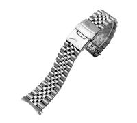 PctkeLsend 22mm cinturino in metallo B-Silver per Casio MDV107-1A MDV106-1A cinturino subacqueo con fermaglio pieghevole