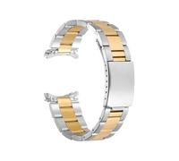 PctkeLsend Cinturino for orologio in acciaio inossidabile con estremità curva da 13/17/18/19/20/21 mm adatto for Rolex Oyster Perpetual King(Polish-SilverGold,19MM_WITH LOGO)