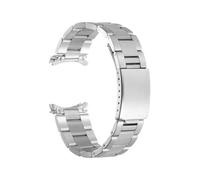 PctkeLsend Cinturino for orologio in acciaio inossidabile con estremità curva da 13/17/18/19/20/21 mm adatto for Rolex Oyster Perpetual King(Polish-Silver,18MM_WITH LOGO)
