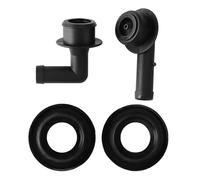 PCV CCV Valvola di sfiato Gomiti Occhielli Kit 4pcs 53013360AA Plastica | Include 1 valvola PCV, 1 valvola CCV e 2 occhielli per una sostituzione completa del sistema di sfiato in un unico kit.