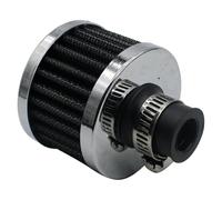 PCV System Oil Separator Filtri aria per auto con interfaccia universale da 12 mm per aspirazione aria fredda per moto, copertura di sfiato del basamento ad alto flusso(Silver)