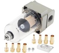 PCV System Oil Separator Filtro per lattina dell'olio con 8 tubi di collegamento, mini separatore d'olio universale per motore, serbatoio di raccolta dell'olio