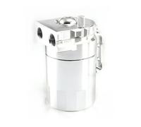 PCV System Oil Separator Kit di raccolta dell'olio, serbatoio di raccolta dell'olio universale in alluminio da 300 ml con tubo flessibile del filtro dell'aria e altri accessori(WHITE)