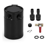 PCV System Oil Separator Serbatoio universale per olio a 2 porte in alluminio, serbatoio di raccolta dell'olio, bollitore traspirante a due fori TK91 filtro separatore d'olio(TYPE 2 Drain Valve)