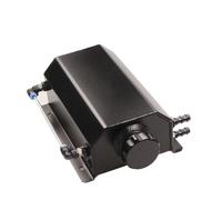 PCV System Oil Separator Serbatoio universale per olio in alluminio da 1L e 2L con tappo di scarico, sfiato, serbatoio dell'olio e serbatoio del carburante filtro separatore d'olio(Silver 2L)