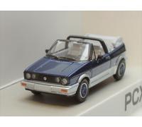PCX870311 by Brekina Wolkswagen Golf cabrio 1987-1993 blu argento scala H0 1:87