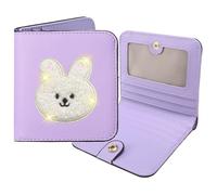 PCXFCASE Personalizzato Ragazze Portafoglio RFID Blocco Compatto Bi-fold Borsa Ragazze Regalo di Compleanno, rosa, 3.9, Casual