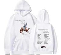 PCYFBEKL Bad Bunny Nuovo Album Nadie Sabe Lo Que Va Pasar Manana Felpe Street Felpe con Cappuccio Abbigliamento Casual Pullover Anni '90 Felpa con Cappuccio Bad Bunny
