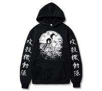 PCYFBEKL Felpa con Cappuccio a Maniche Lunghe da Uomo e da Donna Manga Okabe Rintarou Makise Kurisu Abbigliamento Oversize Steins Gate Classico Semplice Trendy