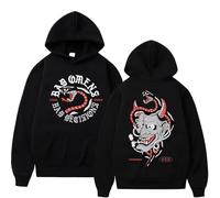 PCYFBEKL Felpa con Cappuccio Bad Omens Band A Tour of The Concrete Jungle per Ragazzi e Ragazze, Felpa Harajuku, Regalo Musicale Elegante, Comoda e ampia-3XL