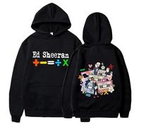 PCYFBEKL Felpa con Cappuccio da Uomo e da Donna alla Moda, con Stampa Ed Sheeran Tour, in Tessuto, Stile Street, Casual, per Pattinaggio a rotelle e Corsa-XL