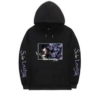 PCYFBEKL Felpa con Cappuccio da Uomo Sung Jin-woo Solo Leveling, Nuova Felpa Vintage Unisex da Uomo, Felpa con Cappuccio Grafica Vintage, Abbigliamento Streetwear Oversize-L