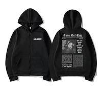 PCYFBEKL Felpa con Cappuccio e Cerniera Unisex Hip Hop con Cappuccio Lana del Rey, Album Musicale, sapevi Che c'è Un Tunnel sotto Ocean Blvd?